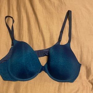 Victoria’s Secret blue 38C Uplift Semi Demi lightly lined underwire bra